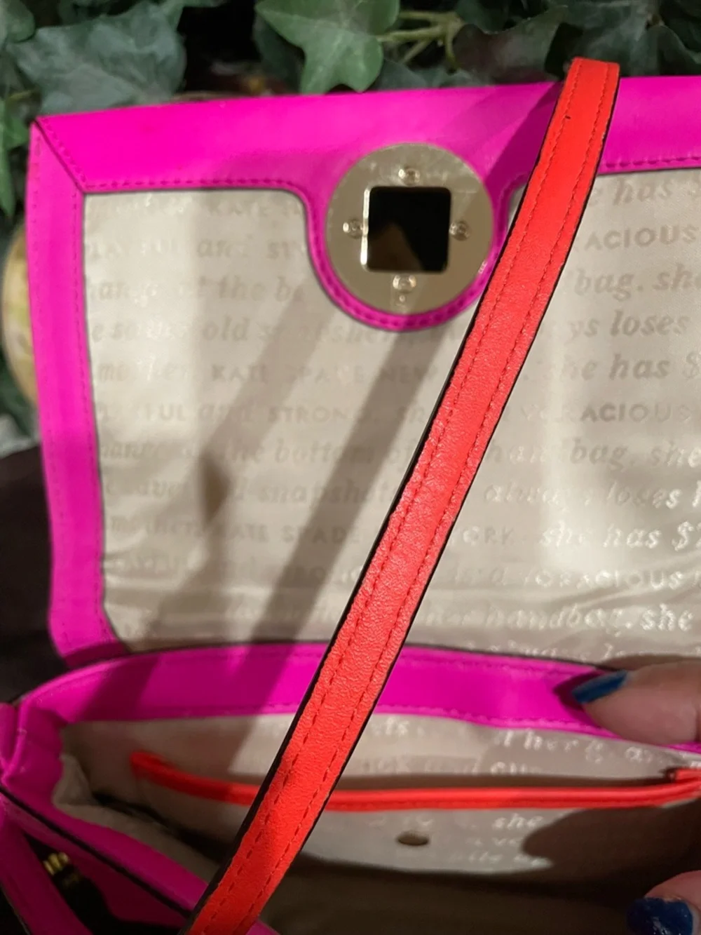 ♠️ Kate Spade Sally Newbury Lane Small Crossbody Bag Like new Preowned Fuchsia